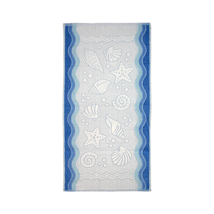 Ręcznik polski flora 70x140 niebieski